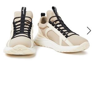BRAND NEW Ferragamo neoprene sneaker beige